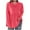 Watermelon Red, variant on DAFPZW Women's Long Sleeve Shirts Swing Cowl Neck Peplum Tunic Tops Solid Color Comfy Soft Loose Fit Pullover Sweatshirt