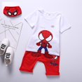 thumbnail image 2 of Ropa deportiva de Marvel Spiderman para niño y niña, camiseta de algodón de manga corta, conjunto de 2 uds para bebé, ropa para niños, trajes de bebé, conjunto informal 100 Gao Jinjia LED, 2 of 2