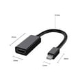thumbnail image 3 of Adaptateur Mini Dp vers Hdmi Compatible avec Macbook Air/pro, Microsoft Surface Pro 3/4, Mac Mini, Moniteur, Projecteur Etc, 3 of 5