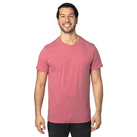 T-Shirt à Manches Courtes pour Hommes - Rouge Chiné - TP