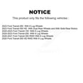 thumbnail image 2 of Transit Auto Rear Coated Disc Brake Rotors and Semi-Metallic Pads Kit for Car Ford Transit-250 Transit-150 Transit-350 HD KGF-102887, 2 of 11