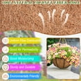 thumbnail image 3 of ZeeDix 4 Pack 16 x 118in Natural Coco Liner Roll for Flower Pot Basket Liner, Garden Decoration, Pet Pad Reptile Carpet, 3 of 7