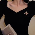 thumbnail image 3 of Xinyolin Fashion Brooch Pin Enamel Jewelry Shiny Cartoon Airplane Brooch Elegant Alloy Badge Handbag Sweater Suit Shawl Decoration Party Dress Clothing Accessories Jewelry Gift, 3 of 8