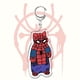 thumbnail image 4 of LLavero de superhéroe con colgante para bolso, cadena con diseño de gato, Araña, Punk, regalo de joyería, 4 of 4