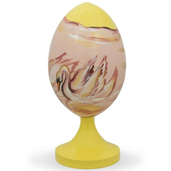 Swans in Love Wedding Wooden Figurine