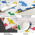 thumbnail image 3 of White Colorful Dinosaurs Pattern Kitchen Rug Mat,Kitchen Runner Rugs Non Skid Washable,Decorative Kitchen Floor Mats for Kitchen,Sink,Laundry,17"X47", 3 of 5