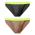 thumbnail image 2 of TANBOM Men's Bulge Enhancing Briefs Bamboo Viscose Underwear Coffee/Black M 2-Pack, 2 of 6