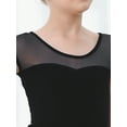 thumbnail image 4 of Stelle Girls Mesh Short Sleeve Ballet Leotards Dance Gymnastic Outfits Basic Dance Leotard for Girls/Toddlers/Kids,Black,4T, 4 of 8