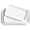White, variant on Large three-piece dinner plate set, available in 16/14/12 inch ceramic trays, perfect for parties - white ceramic rectangular plates suitable for entertaining guests, Easter bridal showers, and other