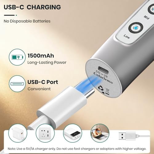 Milk Frother Handheld Rechargeable with Stand, Frother Wand Drink Mixer Electric Whisk for Coffee, Detachable With 3 Stainless Whisks, Hand Mixer for Lattes, Cappuccino, Matcha, Egg, Silver