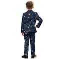 thumbnail image 5 of Whosucclay Space Print Elastic Waist Slim Fit Tuxedo, 2 Piece Boy Suits Single Button Polyester Fabric Formal Wear Outfit for Wedding Kindergarten Graduation, 5 of 10