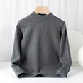 thumbnail image 5 of YDFCWXW Girls' Long Sleeve Turtleneck T-Shirt Kids Basic High Neck Casual Trendy Soft Base Layer Tee Tops (Grey, 5-6 Years), 5 of 6