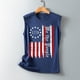 thumbnail image 5 of Camiseta sin mangas con estampado para mujer, blusa sin mangas con gráfico divertido para playa de verano para niñas adultas Fridja gh4011, 5 of 5