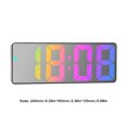 thumbnail image 4 of Despertador digital Modo nocturno Reloj de mesa LED Fuente colorida Acrílico para dormitorio, 4 of 4