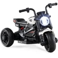 thumbnail image 1 of Costway 6V Kids Motorcycle with Song,Story,LED Headlights,Accelerator Pedal&3 Wheels, White & Black, 1 of 10