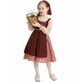 thumbnail image 3 of AWZXDE Girls Set with Plaid Dress and Matching Accessories for Themed Parties and Dress-Up Play, 3 of 8