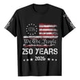 thumbnail image 5 of Dwelliawo Mens 250 Anniversary Usa Shirt 250 Anniversary Usa Shirt 250th Patriotic 1776-2026 T Shirts 250 Years American America Independence T Shirt Pullover Black 2XL, 5 of 5