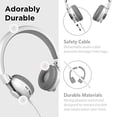 thumbnail image 3 of LilGadgets Untangled Pro On-Ear Wireless Kids Headphones for School, Microphone, Volume Limited, SharePort Technology, SoftTouch Padding, White, 3 of 5