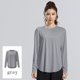 thumbnail image 1 of MHFRRA Camiseta deportiva de Yoga con Protección Solar, Manga Larga, Ligera, de Secado Rápido, para Senderismo y deportes. Gris, 1 of 4