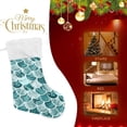 thumbnail image 4 of Fish Scale Pattern Christmas Stockings Marble Texture Christmas Presonalized Large Stocking Sock, Set of 2 Xmas Party Winter Decor Candy Bag Family Holiday Gift, 17.7 Inch, 4 of 7