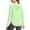 *Green, variant on Women's Long Sleeve Hooded Active Top, Casual Curved Hem Workout Tunic with Thumb Holes Yellow,Women's Plus XXXL