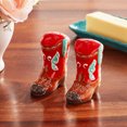 thumbnail image 2 of The Pioneer Woman Red Cowboy Boots Salt and Pepper Shaker Set, 2 of 6