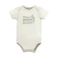 thumbnail image 3 of Hudson Baby Unisex Bodysuit 3pk, Neutral Honey Bunny, 9-12 Months, 3 of 5