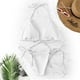 thumbnail image 4 of Traje de baño de dos piezas con estampado de leopardo para mujer, conjunto de Bikini Sexy a rayas, ropa de playa, Tanga, 4 of 5