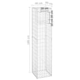 thumbnail image 5 of vidaXL Gabion Basket Gabion Wall Patio Gabion Basket Post Rock-stone Wall Iron, 5 of 69