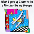 thumbnail image 2 of CafePress - Airplane Pilot Grandpa Infant Bodysuit - Baby Light Bodysuit, Size Newborn - 24 Months, 2 of 4