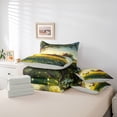 thumbnail image 6 of Homewish Dreamy Cartoon Deer Twin Bedding Sets 7-Piece, Western Rustic Cabin Bedding Comforter Set, Anime Animal Theme Reversible Sheet Sets, Microfiber Bedroom Decor, 6 of 8