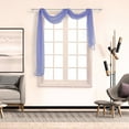 thumbnail image 3 of Washranp Sheer Window Scarf,Solid Color Ultra-thin Soft Voile Textured Bed Canopy Scarf Curtains for Home Decor 196.85*53.15inch, 3 of 5
