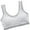 Light Gray, variant on Training Bras for Girls 10-12 Sports Seamless Racerback Training Bralettes with Removable Padding,Beige,One Size