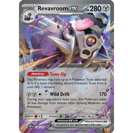 Pokemon Obsidian Flames Double Rare Revavroom ex #156