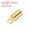 Gold, variant on 100Pcs Cord End Caps 2.8mm End Cap Barrel Beads Kumihimo End Caps Brass for Jewelry Making 3.5mm Length White