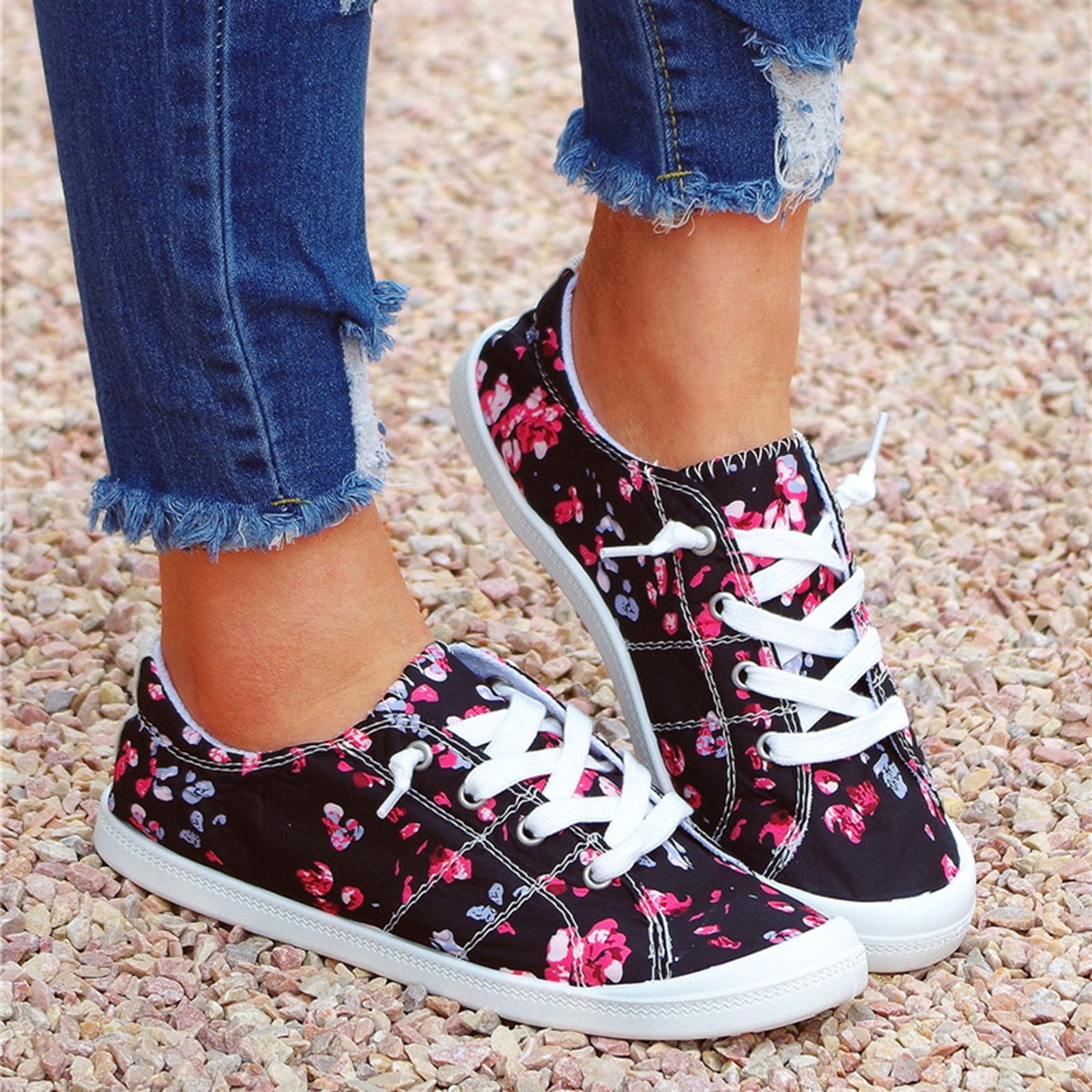 ladies canvas shoes size 8