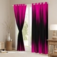 thumbnail image 3 of Abstract Ombre Curtains 30%-50% Blackout Pink Black Curtains & Drapes Bedroom,Gradient Geometry Striped Window Curtains,Geometric Stripes Window Treatments, 3 of 6