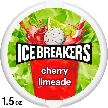 Ice Breakers Cherry Limeade Sugar Free Mints, Tin 1.5 oz