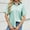 Light Green, variant on Women's Button Down Shirts Fashion Dressy Casual Solid Short Sleeve Collared Blouses with Pocket Stretch Comfy Relaxed Fit Tunic Tops