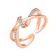 thumbnail image 1 of Anillo hueco de estilo para las mujeres brillantes joyas de moda de moda anillo de promesa anillo abierto, 1 of 5