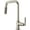 Brilliance Stainless, variant on Brizo 63053Lf Litze Single Handle Square Arc Pull Down Kitchen Faucet - Brilliance