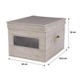 thumbnail image 3 of Cubo Home Trends de Tela con Tapa, Asas y Ventana para Almacenamiento, 3 of 4