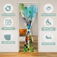 thumbnail image 2 of Colorful Ombre hummingbird Door Drape Teens,Butterfly Floral bird Door Curtain For Doorway Privacy,Spring Green Leaves Blackout Curtain,Animal Room Divider Curtain,59"W X 80"L, 2 of 4