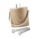 thumbnail image 5 of Cubo de hielo de acero inoxidable con tapa y pinzas para accesorios de barra de buffet en casa 14 L de grano de madera, 5 of 9