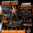 thumbnail image 2 of Caminadora Pro Electrica 3.5 HP, Bluelander, Velocidad 1-18 Km/H, Niveles de Inclinación 0-15º, Incluye un Par de Mancuernas Ajustables de 5 a 52.5 Libras (2 a 24 Kg), 2 of 5