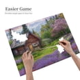 thumbnail image 4 of 500 PCS Lavender Hut Wooden puzzles for adults 500 pieces,Challenging Brain Exercise,beautiful Lavender Hut Stress relieving puzzle,Gift for Flower Lovers,Exquisite Artwork for Adults,Funny Puzzle, 4 of 6