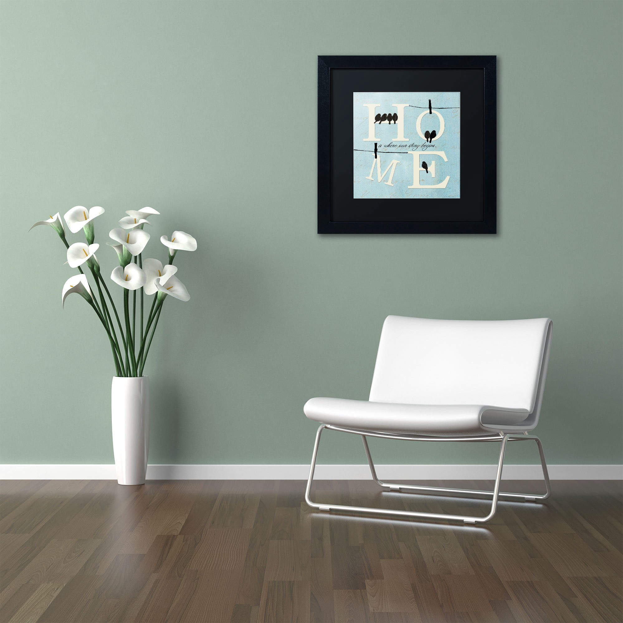 Trademark Fine Art "Well Said II" Canvas Art by Pela Studio, Black Mat, Black Frame