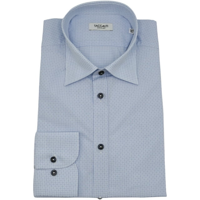 Taccaliti Chemise Habillée Bleu Clair pour Hommes - 38-17.5 (L)