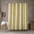 thumbnail image 4 of Creative Products Yellow Modern Herringbone 71x74 Shower Curtain, 4 of 7