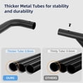 thumbnail image 4 of Over The Door Clothes Hanger Rod, Metal Over The Door Hanger for Coat, Clothes Drying Rack for Door for Laundry, Bedroom, Washroom, Fits Door Up to 1.97", Black, 4 of 8
